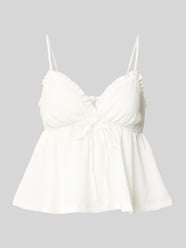 Trägertop mit Schnürung und V-Ausschnitt von Gina Tricot - 39