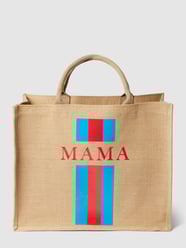 Torba plażowa z juty model ‘MAMA’ od Amabea Beżowy - 2