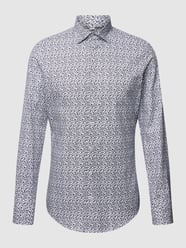 Slim Fit Business-Hemd mit Allover-Muster von Seidensticker - 41
