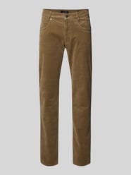 Modern Fit Stoffhose mit 5-Pocket-Design von bugatti Beige - 19