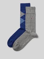 Socken mit Label-Detail im 2er-Pack von Tommy Hilfiger Blau - 16