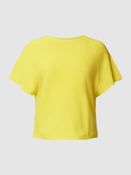 PLUS SIZE T-shirt in gebreide look, model 'ABISSALE' van Marina Rinaldi Geel - 34