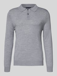 Slim fit gebreide pullover van wolmix van Christian Berg Men - 29
