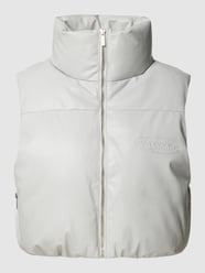 Cropped Lederweste mit Label-Prägung Modell 'Zito' von Pegador Weiß - 34