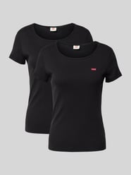 T-shirt met geribde ronde hals in een set van 2 stuks van Levi's® - 20