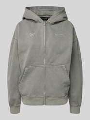 Oversized sweatjack met kangoeroezak model 'NIVELLES' van PEGADOR - 5