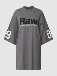 Oversized T-shirtjurk met V-hals van G-Star Raw Grijs / zwart - 26