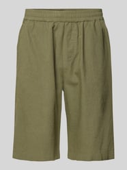 Regular Fit Leinenshorts mit elastischem Bund Modell 'enoch' von Wood Wood - 19