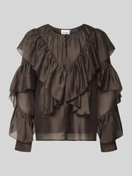 Regular Fit Bluse aus Lyocell-Mix von COMMA - 12