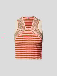 Crop Top mit Streifenmuster von Etro Rot - 1