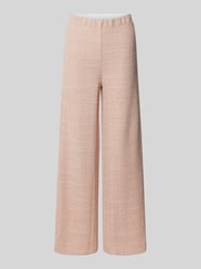 Wide Leg Stoffhose mit Strukturmuster von Christian Berg Woman Pink - 18