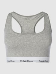 Bralette met elastische band met logo van Calvin Klein Underwear Plus Grijs - 12