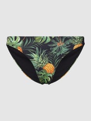 Bikini-Slip mit Allover-Print Modell 'DUCA' von Banana Moon Schwarz - 3