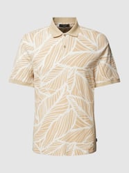 Poloshirt met all-over motief, model 'SUMMER' van Jack & Jones Premium Beige - 45