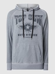 Bluza z kapturem z logo od Top Gun Szary - 3