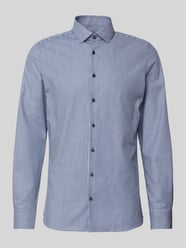 Slim Fit Business-Hemd mit New-Kent-Kragen von OLYMP Level Five Blau - 34