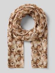 Schal mit Allover-Motiv-Print von Codello Beige - 25