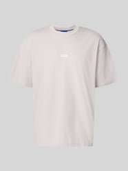 Loose fit t-shirt van 100% katoen model 'Nalono' van HUGO Blue Fuchsia - 2