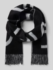 Wollen sjaal met all-over logostitching, model 'Bold' van CK Calvin Klein - 30