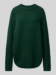 Oversized Strickpullover mit Rundhalsausschnitt Modell 'Lessine' von MSCH Copenhagen Grün - 36