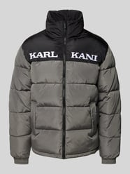 Steppjacke mit Label-Stitching von KARL KANI Grau - 8