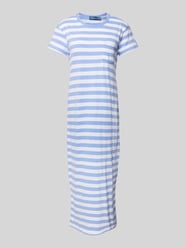 T-Shirt-Kleid mit Brusttasche von Polo Ralph Lauren Blau - 12