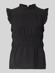 Top w stylu bluzki z kołnierzem z falbanami model 'CATH' od Soyaconcept - 32