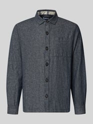 Regular fit overshirt van mix van katoen en linnen Model 'STILLWATER' van Barbour - 4