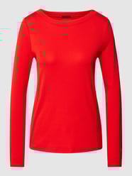 Longsleeve mit Rundhalsausschnitt in unifarbenem Design von Marc Cain Rot - 31