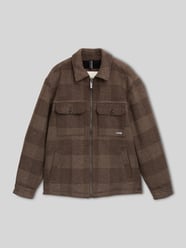 Hemdjacke mit Label-Detail von Tom Tailor Beige - 44
