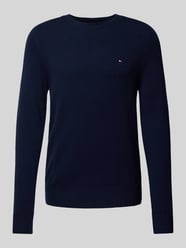 Sweter wełniany z wyhaftowanym logo od Tommy Hilfiger - 46