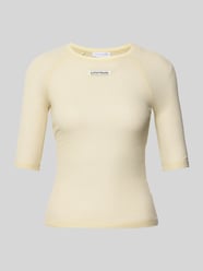 Sweter z dzianiny z rękawem o dł. 1/2 model ‘Abby’ od LeGer - 7