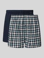 Boxershorts mit Label-Patch im 2er-Pack von Schiesser Grün - 8