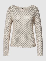 Transparentes Longsleeve mit Paillettenbesatz Modell 'SAFINA' von Vero Moda - 35