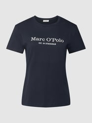 T-shirt z nadrukiem z logo od Marc O'Polo Niebieski - 42