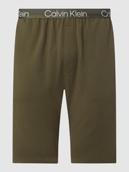 Pyjamashorts mit Logo-Bund  von Calvin Klein Underwear Grün - 6