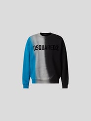 Sweatshirt mit Brand-Schriftzug von Dsquared2 Schwarz - 36