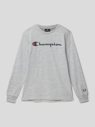 Shirt met lange mouwen en labelprint van CHAMPION Grijs - 36