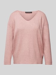 Gebreide pullover met V-hals van Betty Barclay Roze - 30