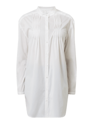 Lange blouse met stretch, model 'Leonora' van Cream Wit - 23
