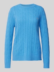 Gebreide pullover met kabelpatroon van Gant - 42