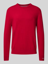 Gebreide pullover met ronde hals, model 'Andre' van Pepe Jeans Rood - 14