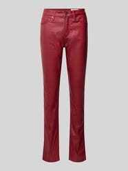 Slim Fit Slim Leg Jeans mit Baumwolle Modell 'BETSY' von s.Oliver RED LABEL Rot - 5