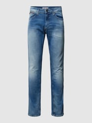 Slim Fit Jeans mit Label-Detail Modell 'SCANTON' von Tommy Jeans Blau - 42