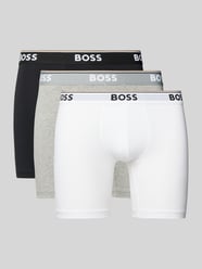 Boxershorts mit elastischem Logo-Bund im 3er-Pack von BOSS Beige - 7