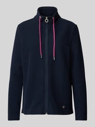 Sweatjacke mit Stehkragen von ZABAIONE Blau - 7