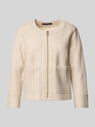 Blazer aus Viskose-Wolle-Mix mit Reißverschluss von Betty Barclay Beige - 44