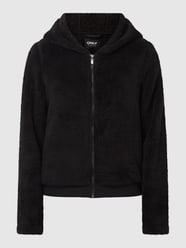 Sweatjacke aus Teddyfell Modell 'Lanna'  von Only Grau / Schwarz - 16