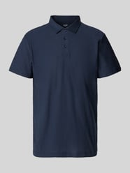 Regular Fit Poloshirt in melierter Optik Modell 'Alanas' von JOOP! Jeans Blau - 33