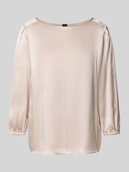 Blusenshirt aus reiner Seide von Marc Cain Beige - 26